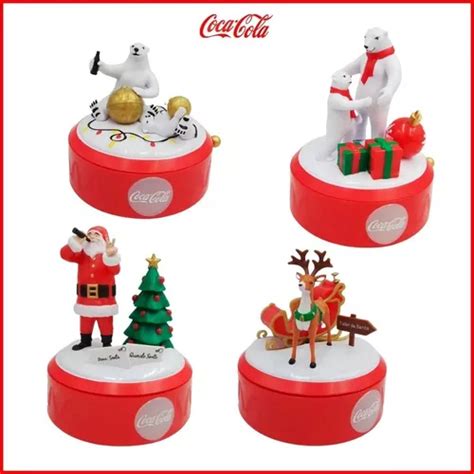 Colección Completa 4 Cajas Musicales Navidad Coca Cola 2019 Envío gratis