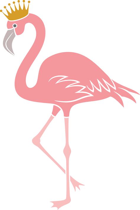 Flamingo Bird With Crown Png Icon 8513756 Png