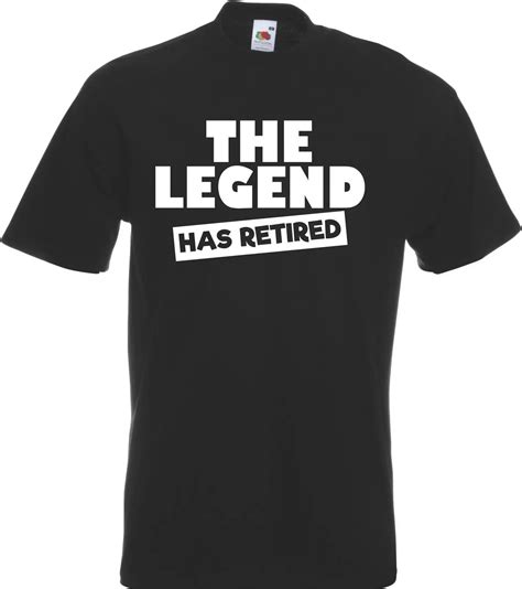 The Legend Has Retired Funny Retirement Gift T Shirt Retiring Leaving ...