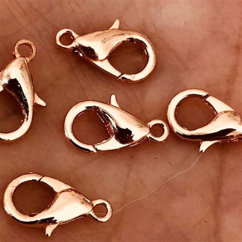 Kt Shiny Gold Plated Lobster Clasps Mm X Mm Brass Etsy