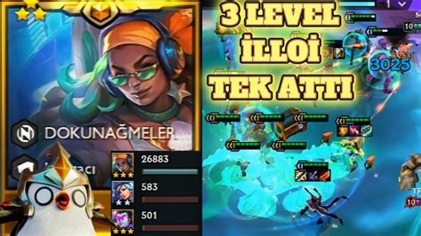 3 STARS İLLOİ TEK ATTI İNANILMAZ HASAR TFT Teamfight Tactics SET