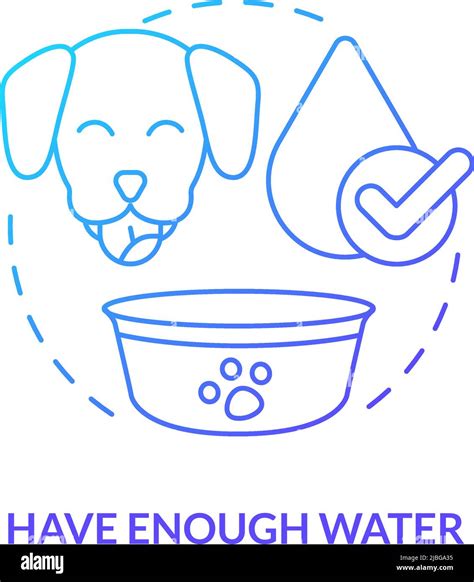 Have Enough Water Blue Gradient Concept Icon Stock Vector Image And Art