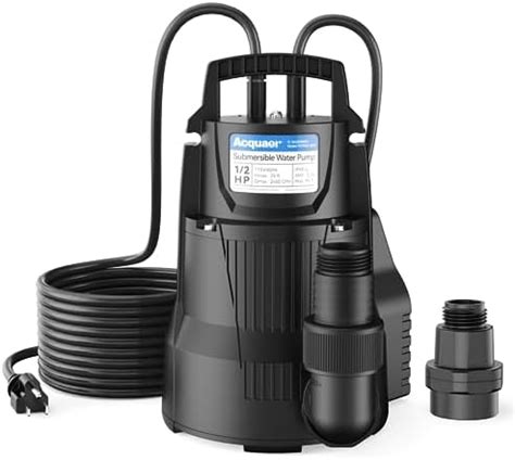 Acquaer 1 2 HP Automatic Sump Pump 2450GPH Submersible Welcome To