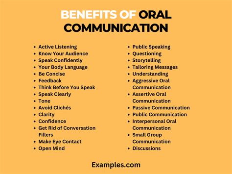 Benefits Of Oral Communication 29 Examples Benefits