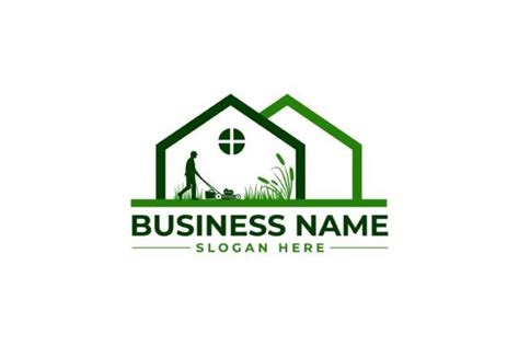 Lawn Care Grass Trimming Landscape Logo Graphic By Emonsheik2019