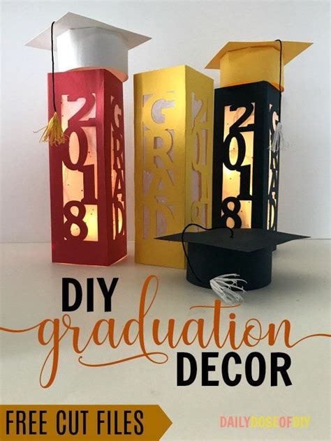 DIY Graduation Party Decor | Free Cut File