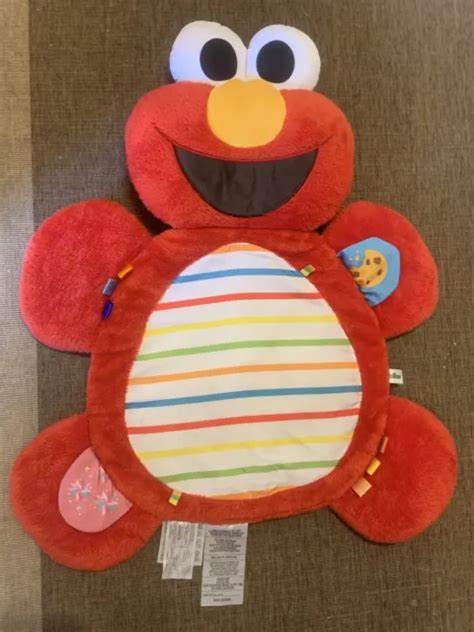 BRIGHT STARTS SESAME Street Tummy Time Elmo Prop Play Mat 15 00