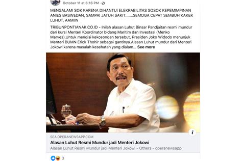 Jubir Pastikan Kabar Luhut Mundur Dari Kabinet Tak Benar Antara News