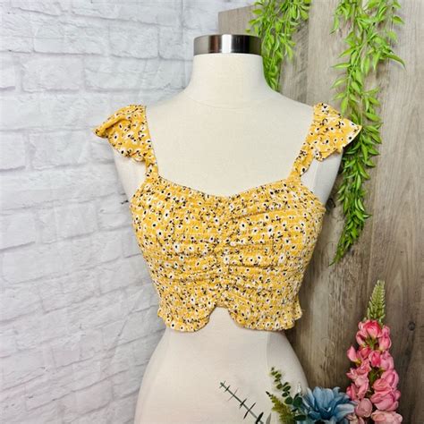 Tops Ditsy Floral Crop Top Poshmark