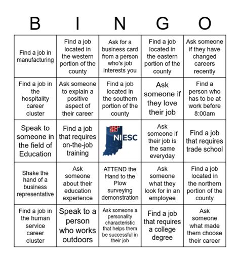 Field Of Dreams Career Bingo Card
