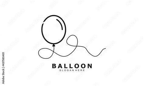 Luxury balloon vector logo Stock Vector | Adobe Stock