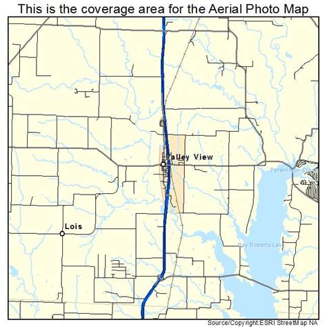 Aerial Photography Map Of Valley View Tx Texas