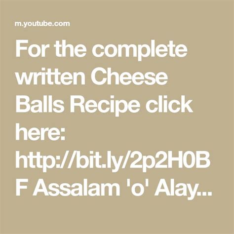 Delicious Cheese Balls Recipe