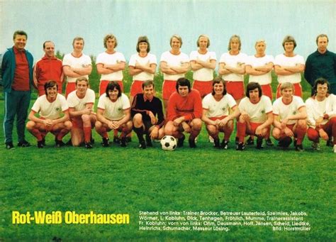 ROT WEISS OBERHAUSEN 1972 73 Foto Pagina Facebook Historische Fussball