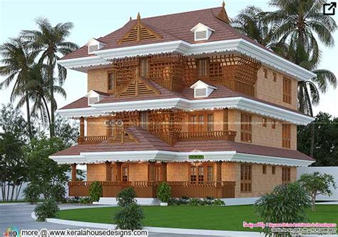 Kerala Traditional 3 Storied House Kerala Home Design And Floor Plans 9k Dream Houses