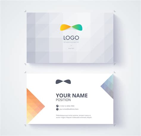 Premium Vector | Business contact card