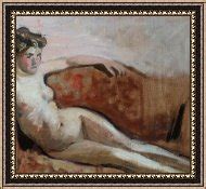 Edouard Vuillard Reclining Nude Painting Reclining Nude Print For Sale