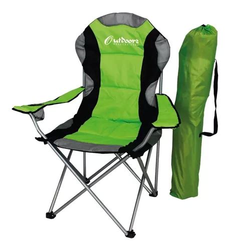 Cadeira Dobr Vel Acolchoada Director Outdoors Professional Color Green