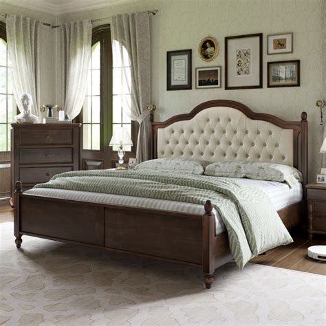 Lark Manor Amilio Upholstered Bed Solid Wood Platform Reviews Wayfair