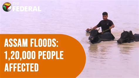 Assam Floods Lakhs Affected As Villages Marooned The Federal Youtube