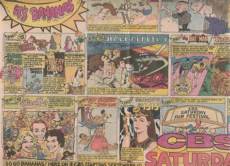 Cbs Saturday Morning Cartoons Advertisement In Comic Books