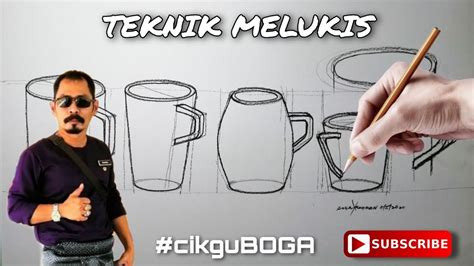 Cara Menggambar Cawan Tangkai Cawan How To Draw Cups Youtube