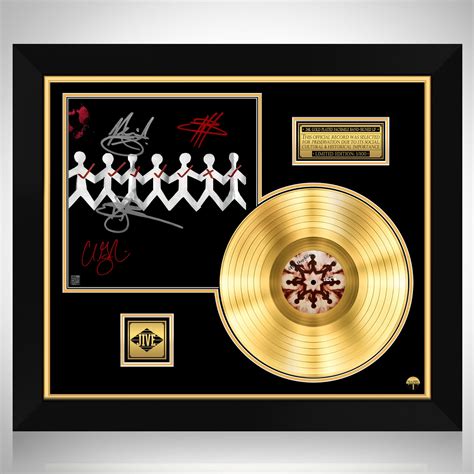 Three Days Grace - One-X Gold LP Limited Signature Edition Custom Frame ...