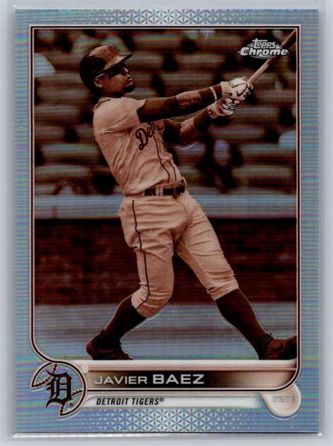 Topps Chrome Javier Baez Sepia Refractor Ebay