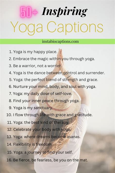 Discover The Ultimate Collection Of 50 Best Inspiring Yoga Captions