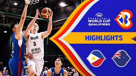 Philippines New Zealand Basketball Highlights Fiba Basketball