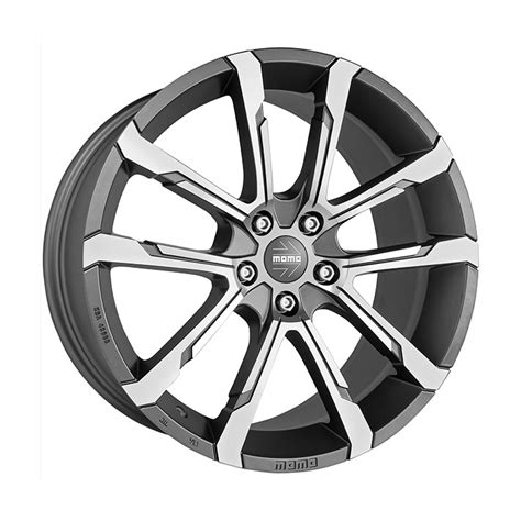 20 Momo Quantum Evo 5 120 Matt Anthracite Polished Silver Alloy