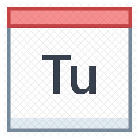 Tuesday Icon Download In Colored Outline Style