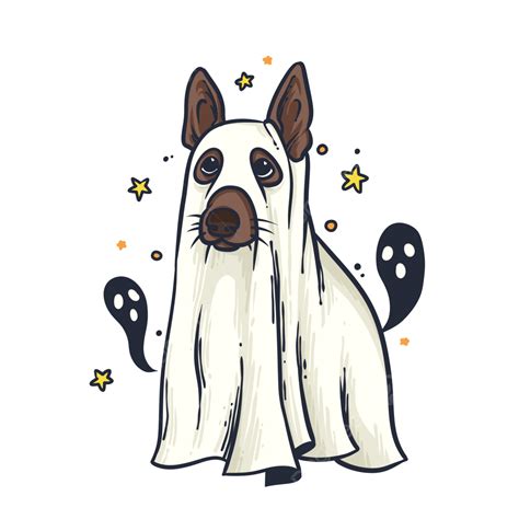 Cute Halloween Dog Costume Ghost Funny Halloween Png Transparent