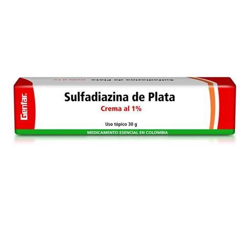 Sulfadiazina De Plata Genfar 1 30 Gr