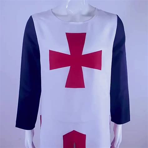 Halloween Cos Clothing Medieval Knights Templar Uniform Crusader Coat