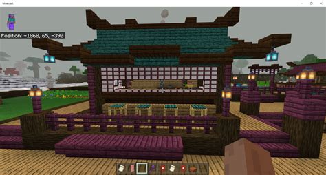 How To Build A Ichiraku Ramen Stand In Minecraft Bedrock 7craft