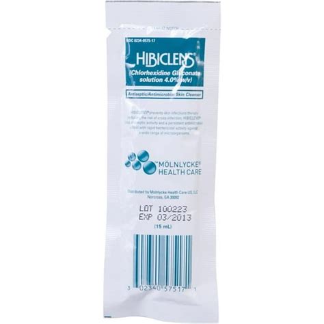 Hibiclens Antisepticantimicrobial Skin Cleanser Packet Use In Home