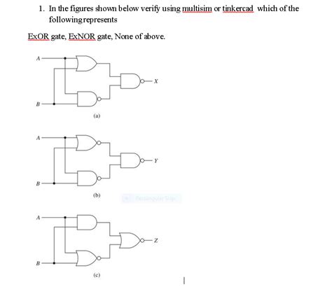 1 In The Figures Shown Below Verify Using Multisim