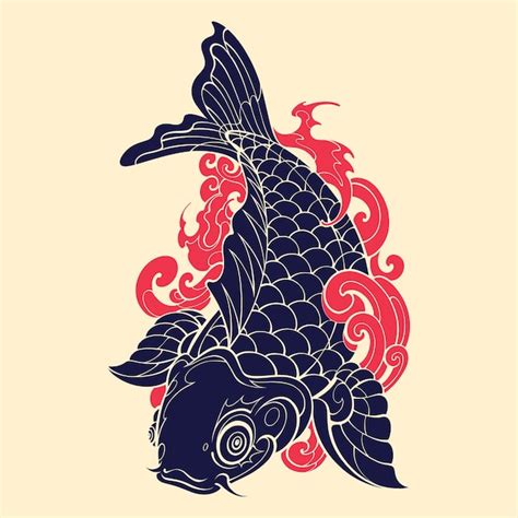 Premium Vector | Japanese asset koi fish vector art