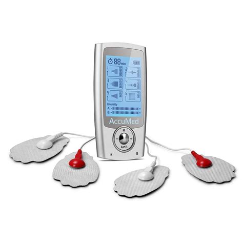 AccuMed Rechargeable Tens Unit Muscle Stimulator EMS Electronic Pulse