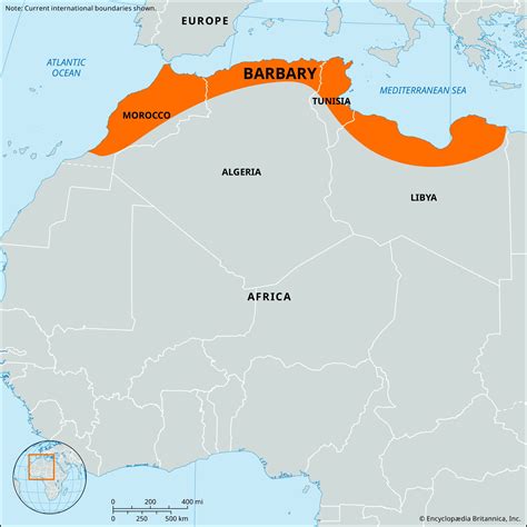 Barbary Map History Region Britannica