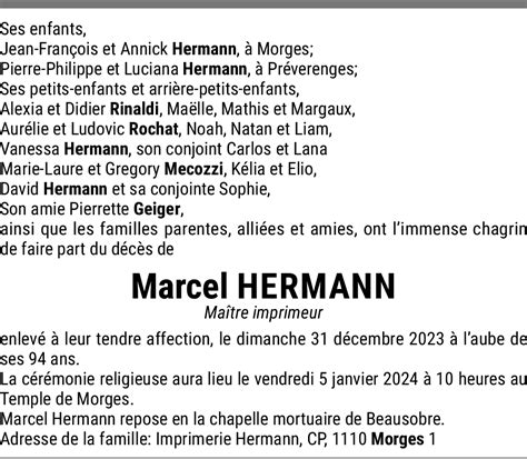 Marcel Hermann Hommages