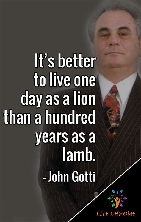 “It’s better to live one day as a lion than a hundred years as a lamb ...