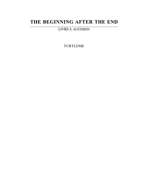 the beginning after the end novel - Volume 8 - Ascension - pantheon ...