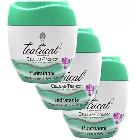 Kit Con 3 Crema Facial Hidratante Teatrical 100g Gennoma MercadoLibre