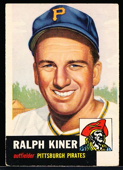 Lot Detail 1953 Topps Bb 191 Ralph Kiner Pirates