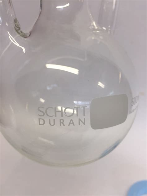 Labstuffeu Schott Duran 500ml Round Flask 1x 2932 2x 1423