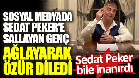 Sosyal Medyada Sedat Peker E Sallayan Gen A Layarak Z R Diledi Sedat