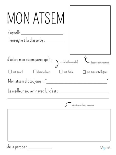 Fiche Merci Atsem MOMES