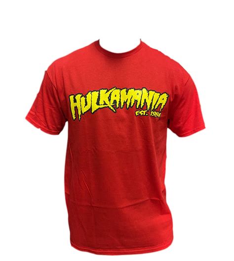 Red Hulkamania Tee Hogans Beach Shop